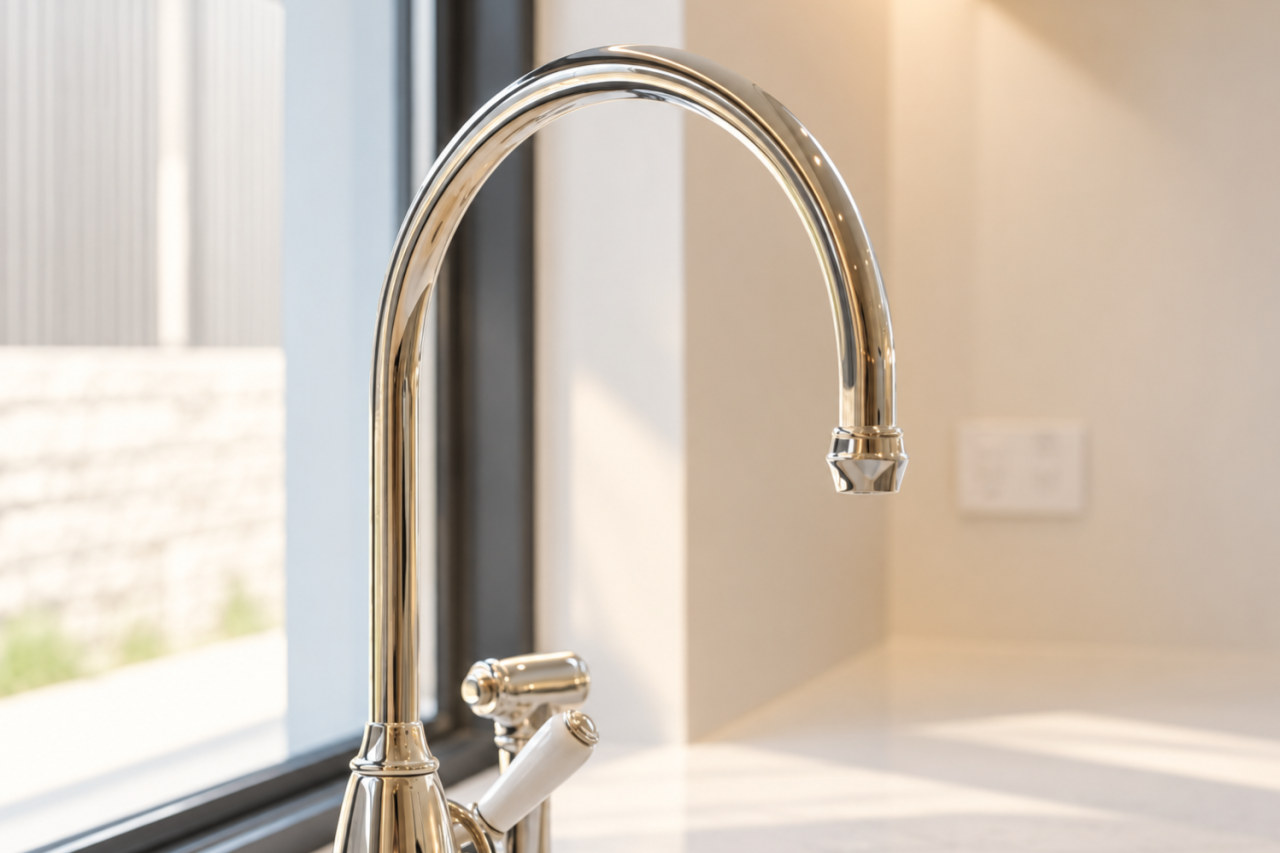 Kitchen tap and window