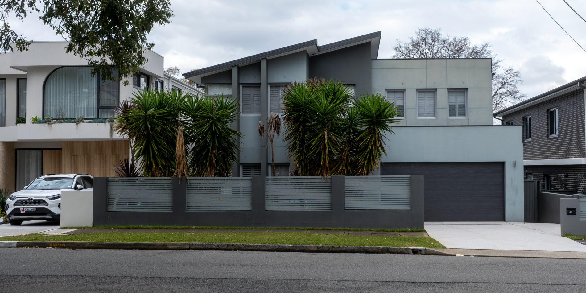 The wider street elevation