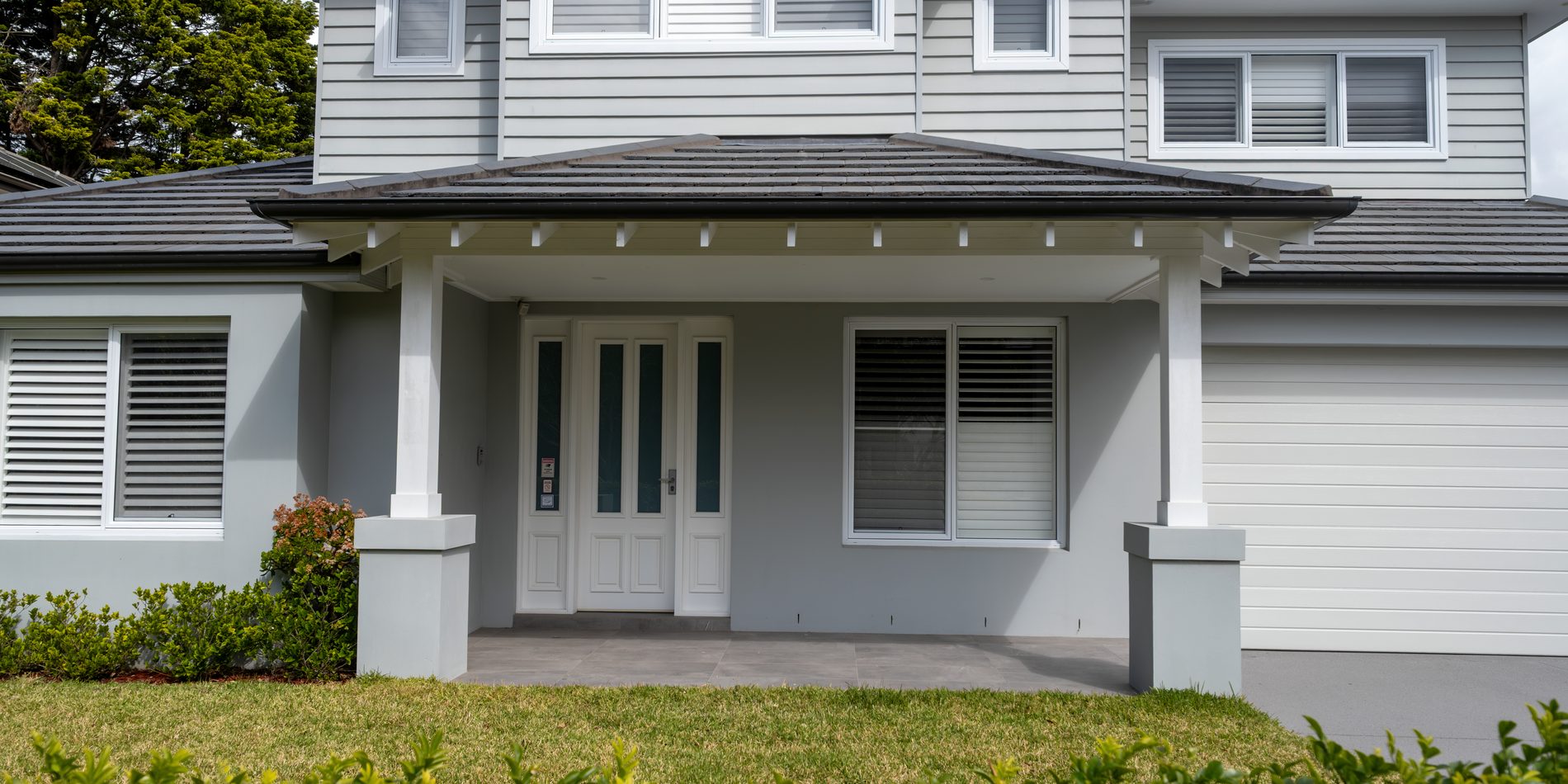 The entry portico