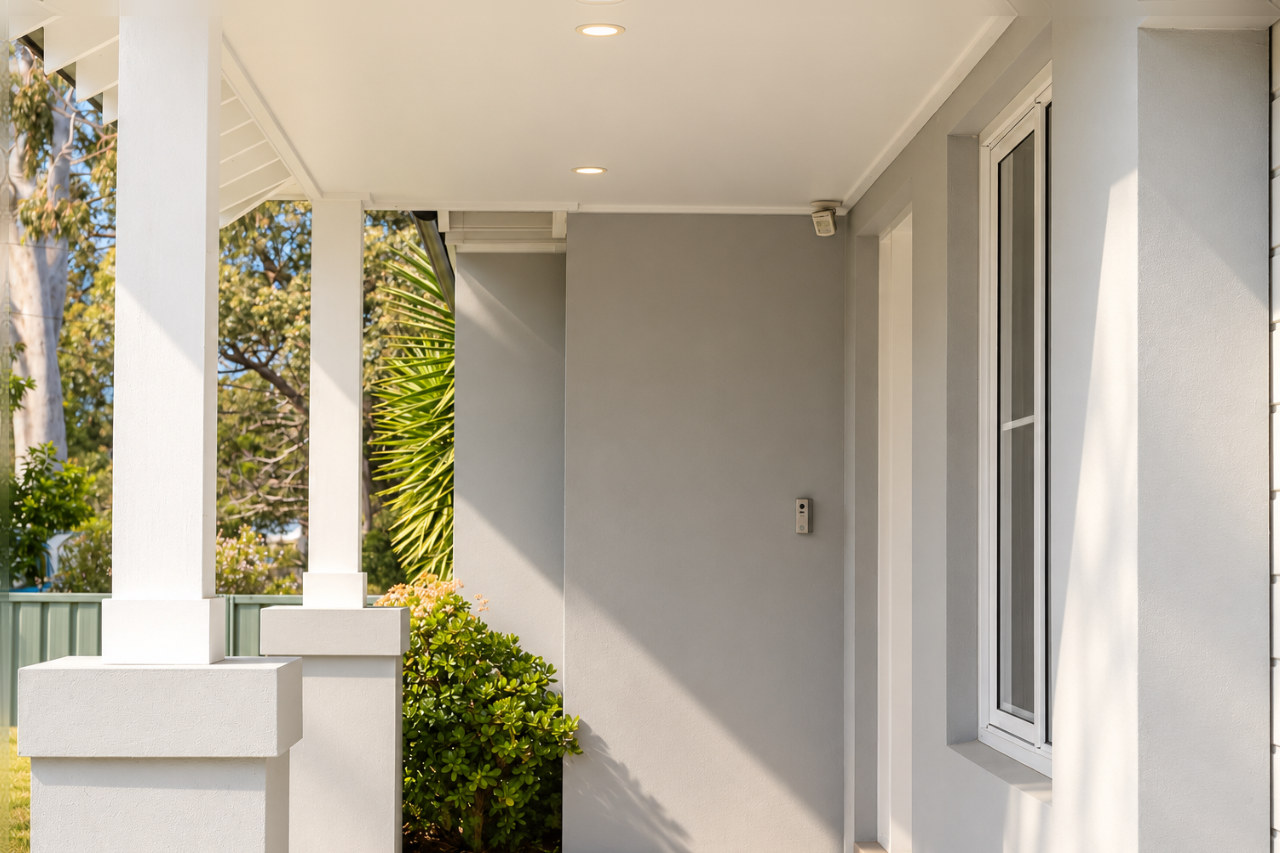 The side walkway
