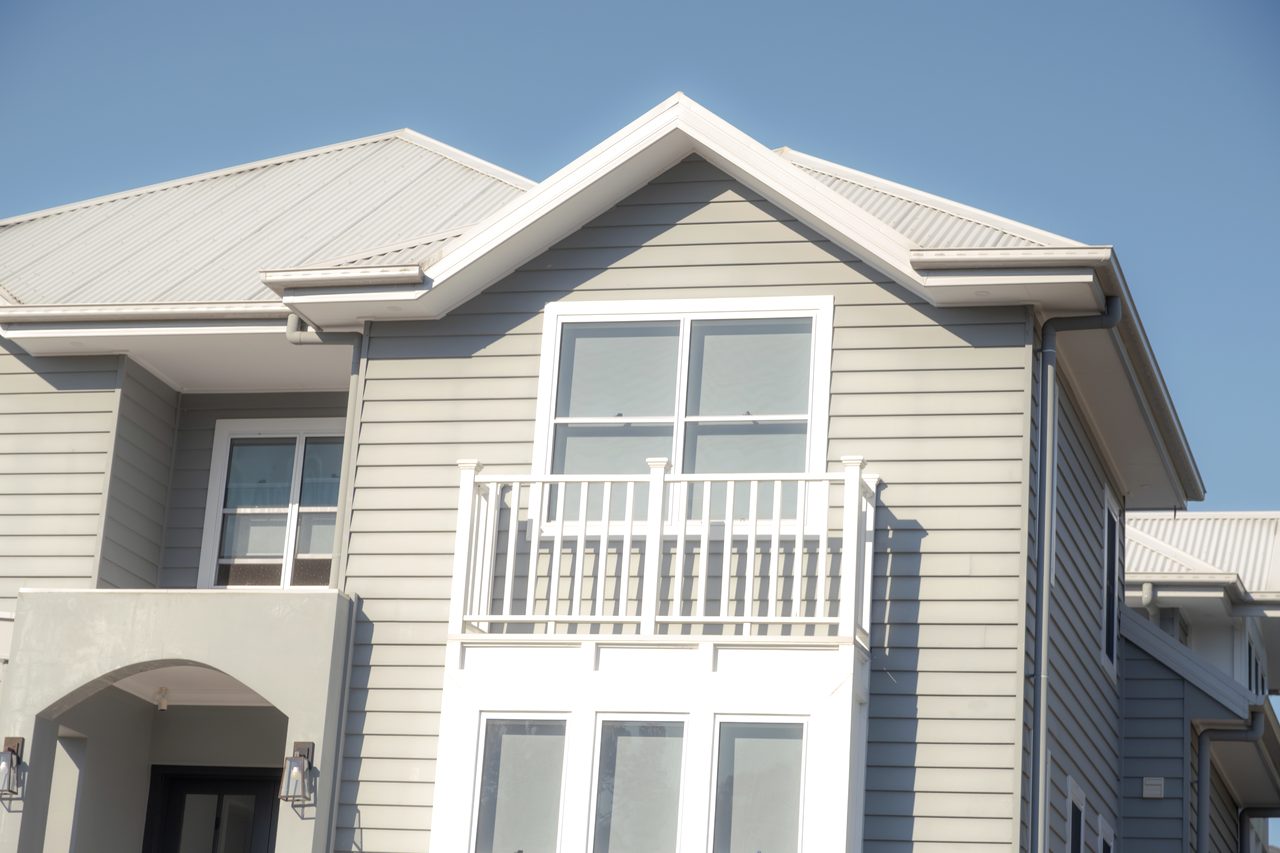 Gable and balcony