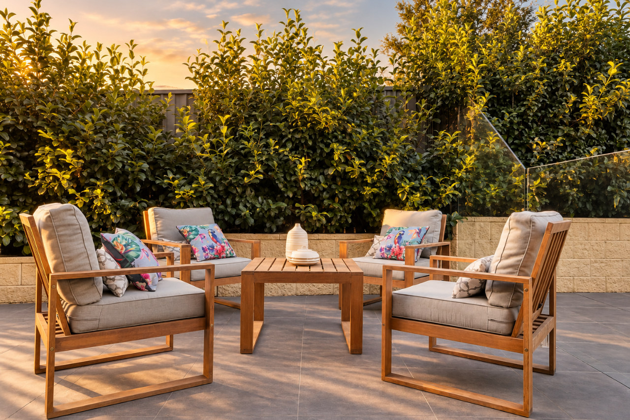 The terrace